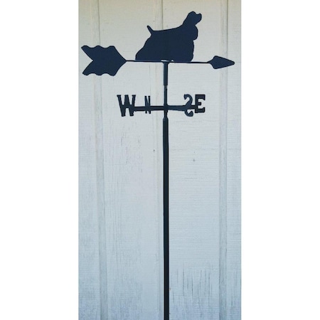 The Lazy Scroll Cocker Spaniel Garden Mount Weathervane cockerin